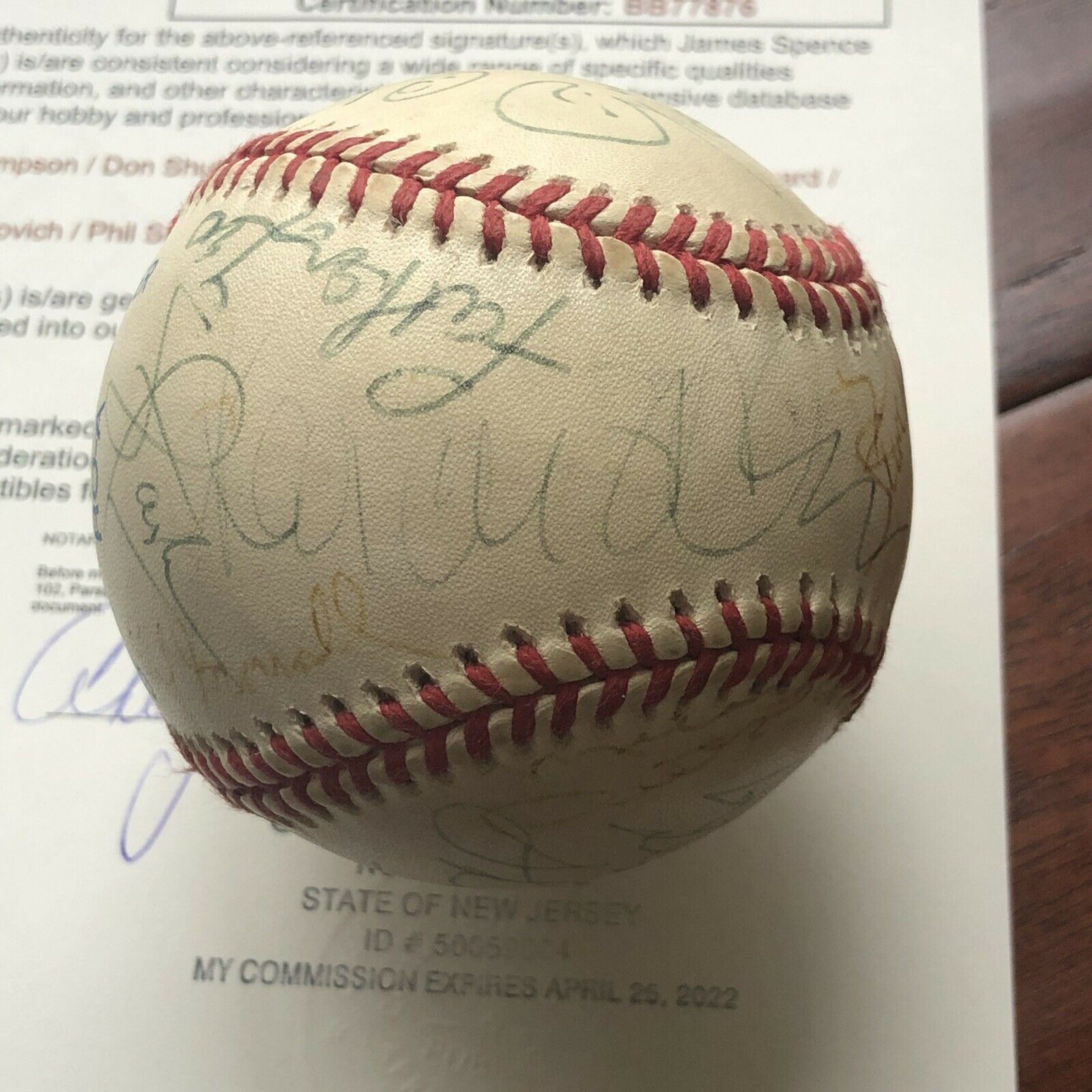 DONALD TRUMP & OJ SIMPSON * JSA LOA * Proof Autograph Signed Rawlings Baseball