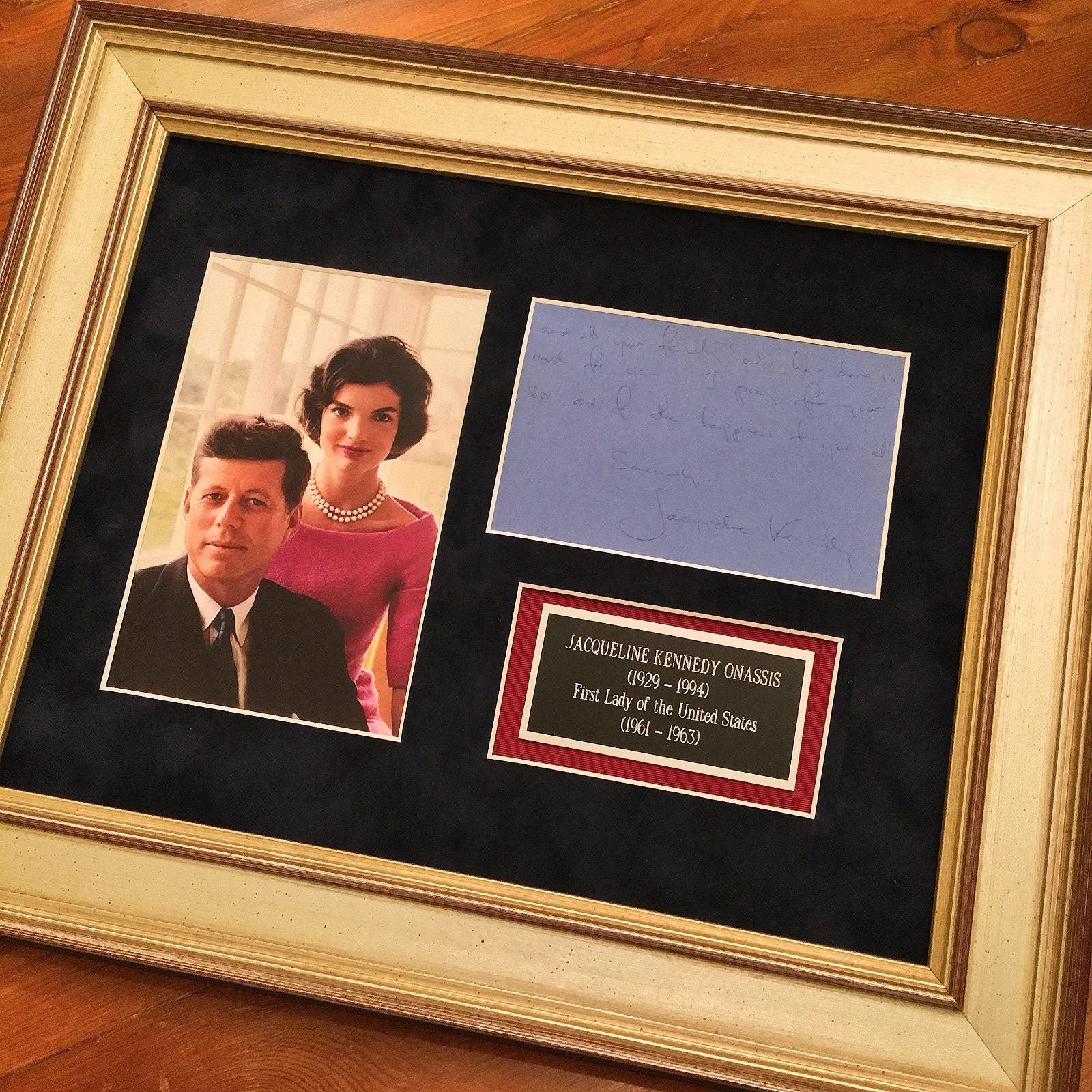 Jacqueline Kennedy Autograph Letter Signed to Her Florist on a Note card