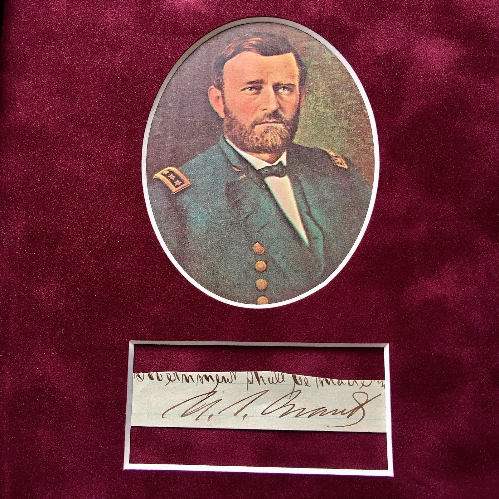 ULYSSES S. GRANT * JSA COA * AUTOGRAPH Executive Order Cut Signed * AS PRESIDENT