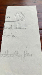 BRIAN EPSTEIN * "Depressed" Partial AUTOGRAPH Fragment SIGNED * TRACKS * Beatles