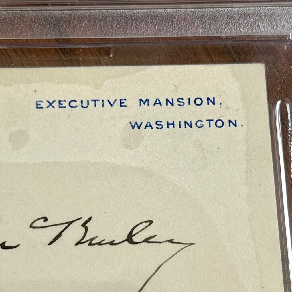 WILLIAM MCKINLEY * PSA/DNA Slab * Signed White House Card Autograph Signature