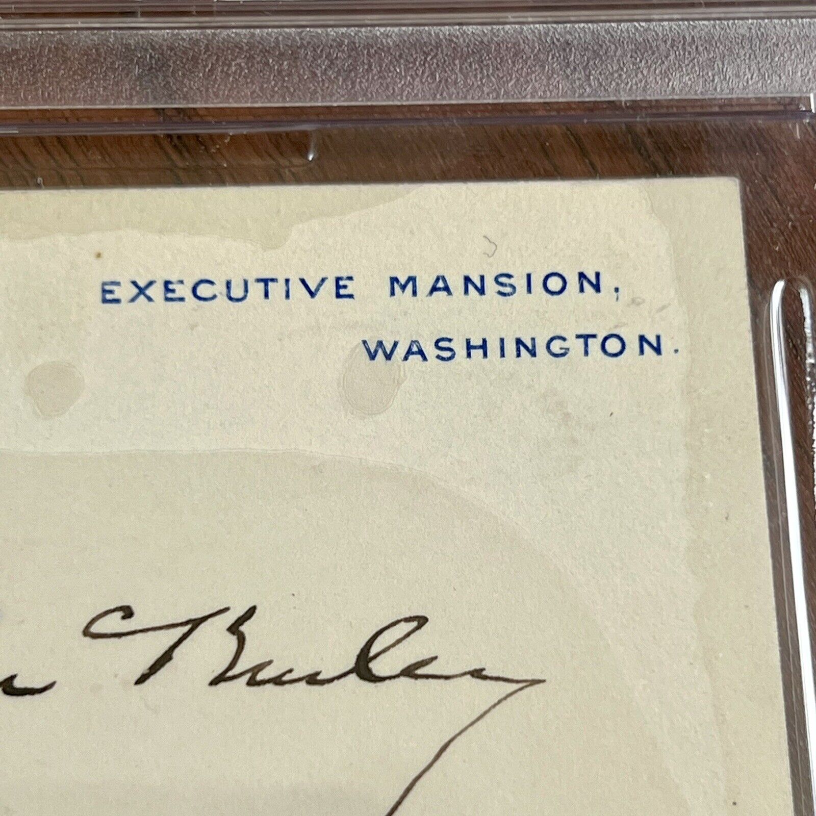 WILLIAM MCKINLEY * PSA/DNA Slab * Signed White House Card Autograph Signature