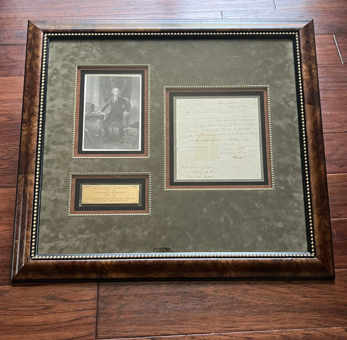ALEXANDER HAMILTON * PSA/DNA * GRADE 10 Letter Signed Autograph as Sec Treasury