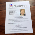 DONALD J TRUMP * Beckett BAS * Hand Signed Deal With It Time Magazine Autograph