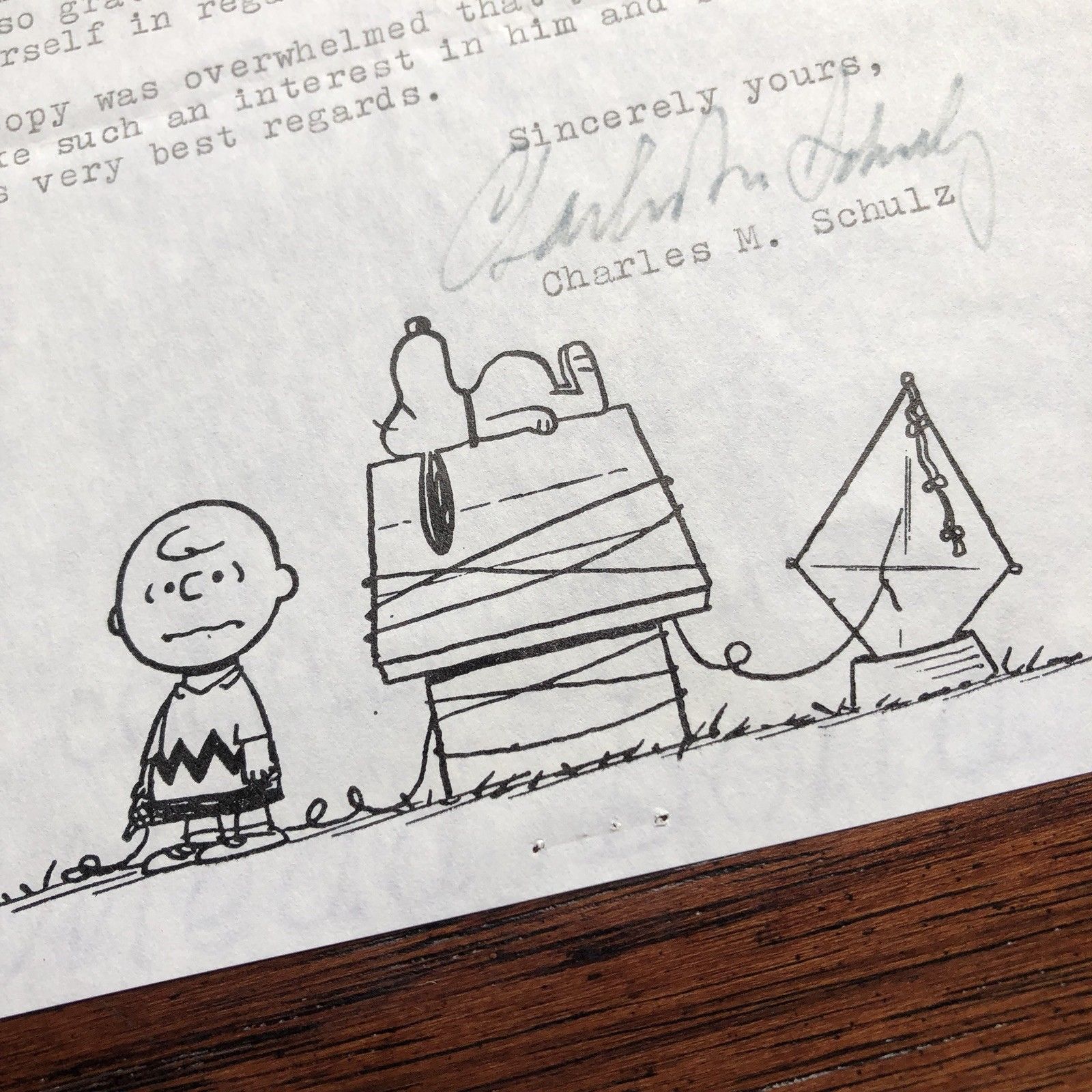 CHARLES M. SCHULZ * Autograph Peanuts Letter Signed * RR Auction COA
