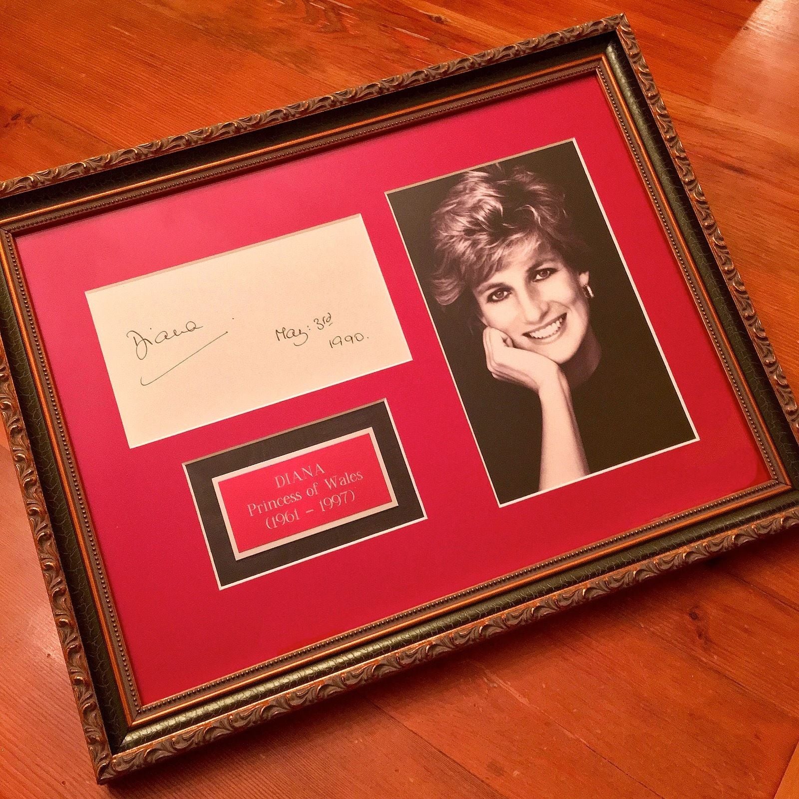 DIANA * Princess of Wales * Scarce Authentic AUTOGRAPH hand SIGNED * Proof!