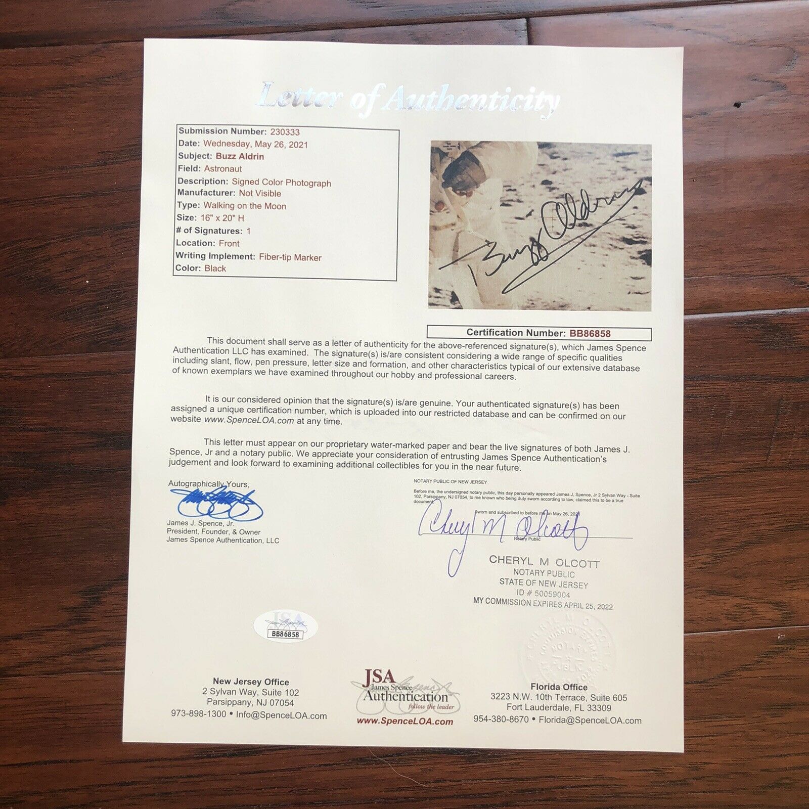 BUZZ ALDRIN * JSA LOA * 15x19 Autograph Photo Signed Apollo 11 Visor Shot Poster