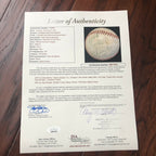 DONALD TRUMP & OJ SIMPSON * JSA LOA * Proof Autograph Signed Rawlings Baseball