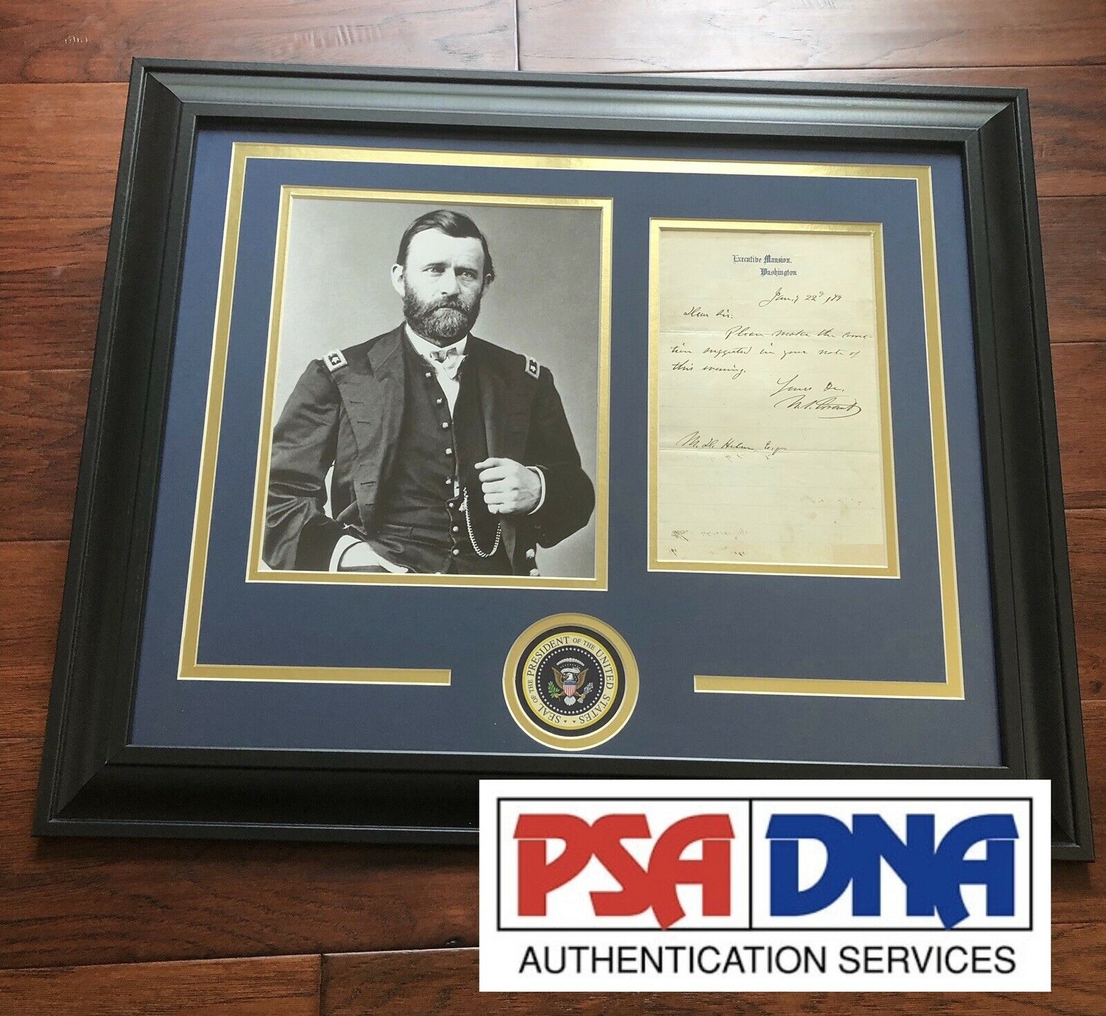 ULYSSES S. GRANT * PSA/DNA MINT 9 * Executive Mansion * AUTOGRAPH Letter SIGNED