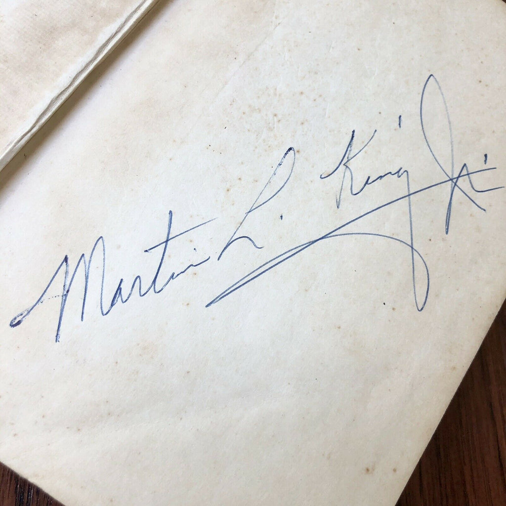 MARTIN LUTHER KING JR. * JSA LOA * Hand Signed Stride Toward Freedom Autograph
