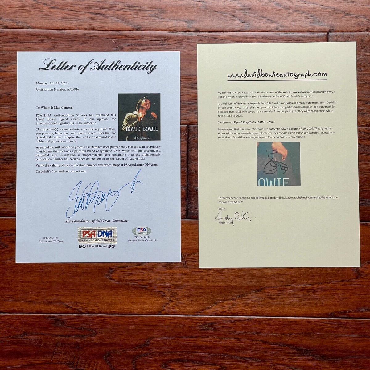 DAVID BOWIE * PSA/DNA * Autograph VH1 STORYTELLERS LP SIGNED Album Record