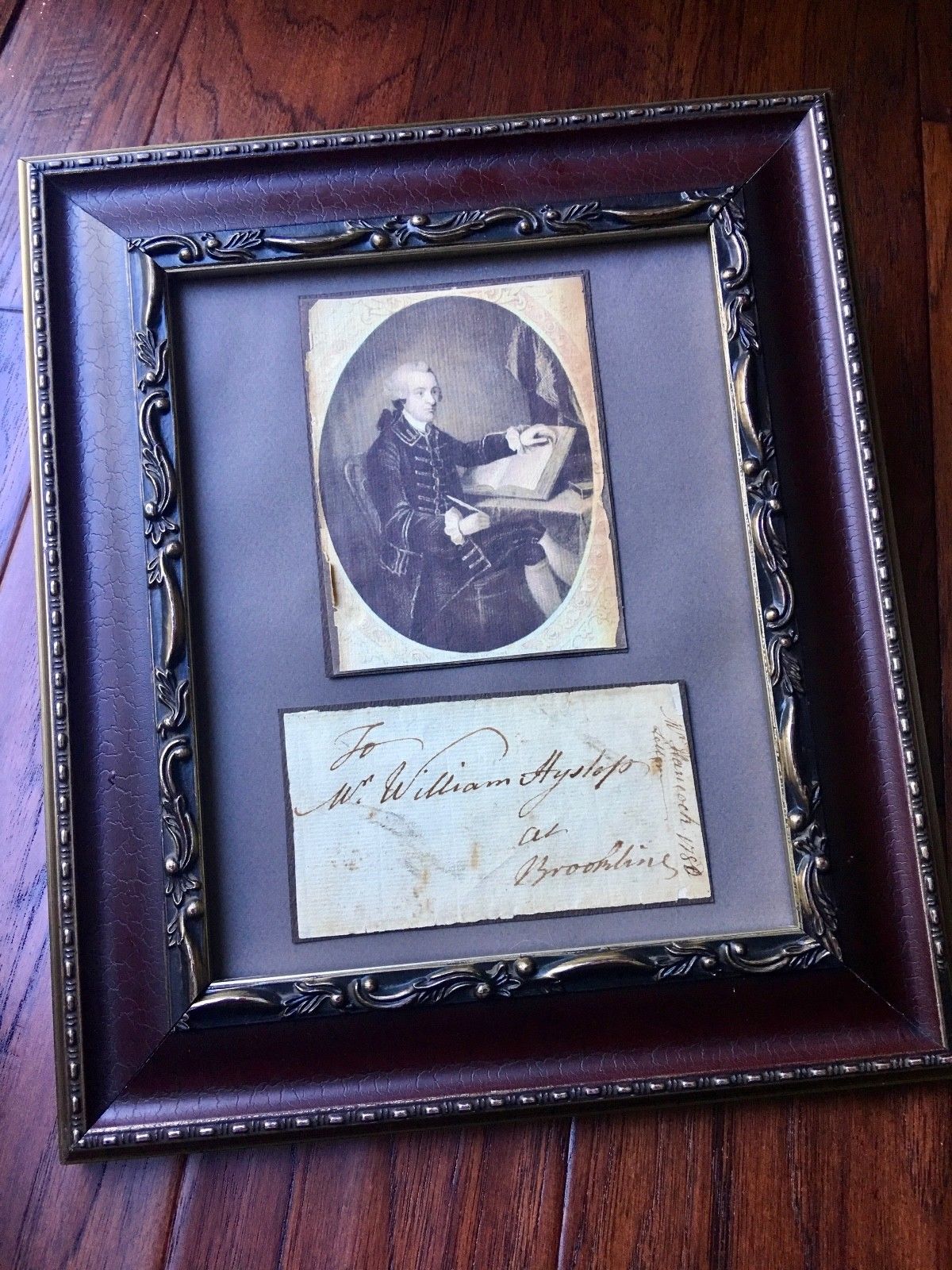 JOHN HANCOCK * Handwritten AUTOGRAPH Free Frank Envelope SIGNED * Dec Signer