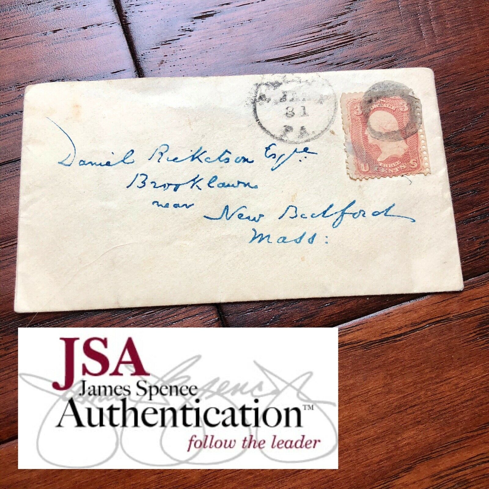 CHARLES DICKENS * JSA LOA * Handwritten Addressed Envelope * No Autograph Signed