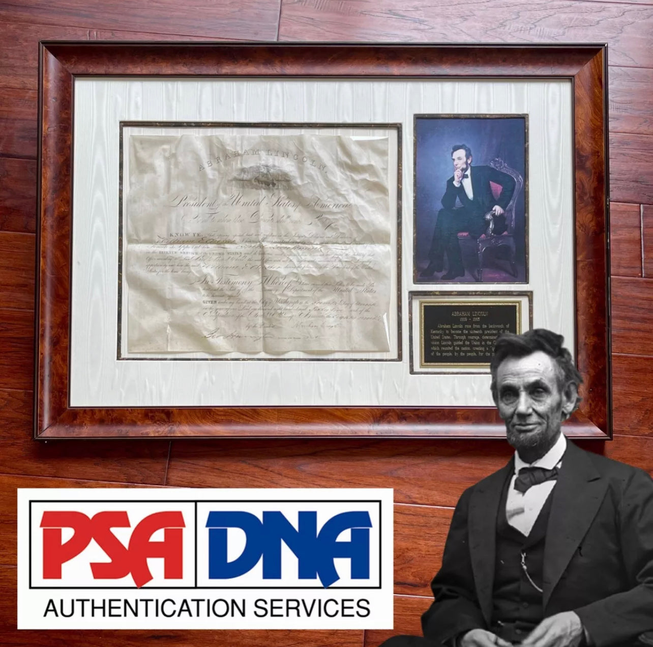 ABRAHAM LINCOLN * PSA/DNA * Autograph Civil War Appointment Signed AS PRESIDENT