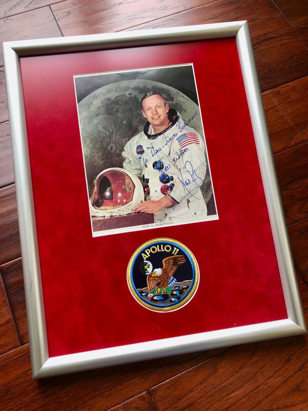 NEIL ARMSTRONG * BECKETT BAS * AUTOGRAPH WSS NASA LITHO * Apollo 11 Signed