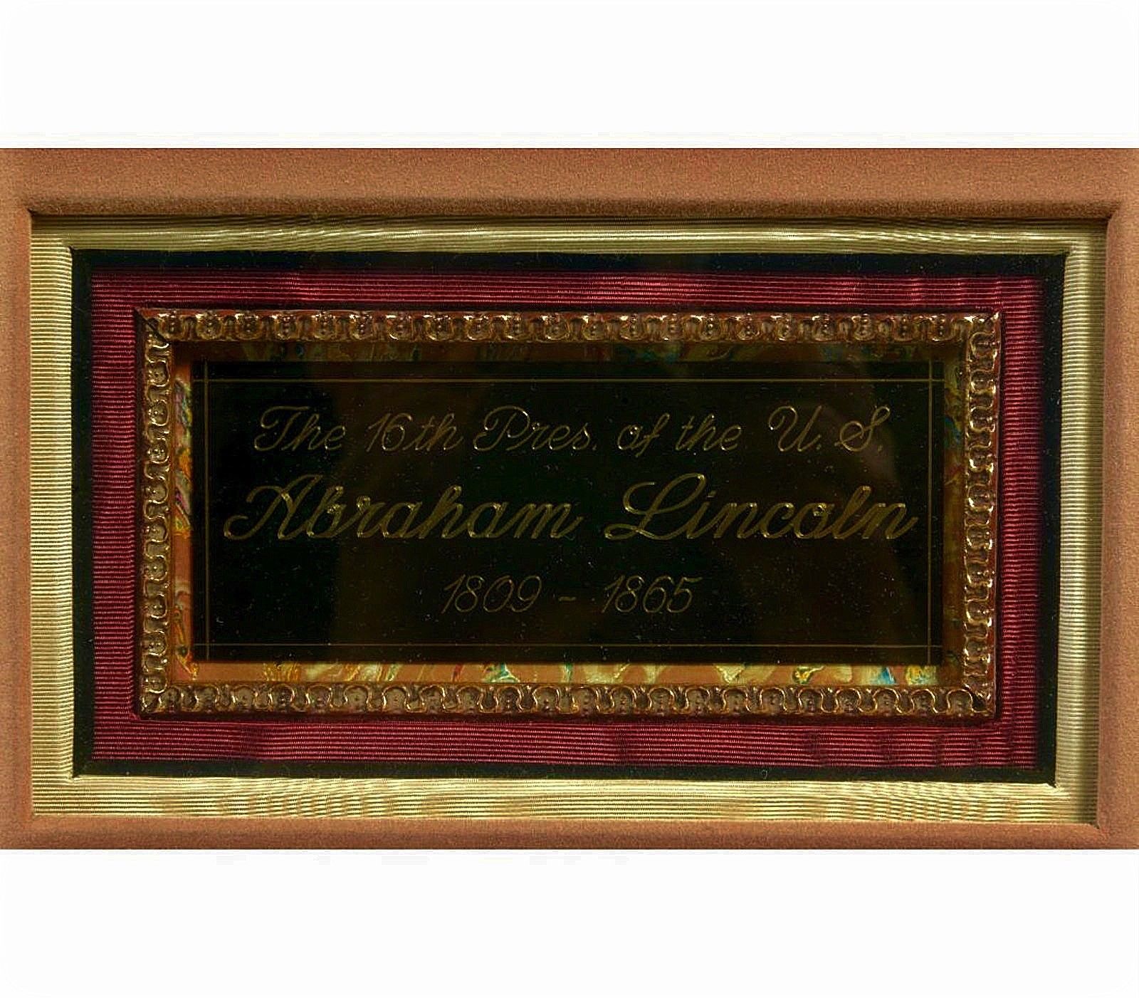 ABRAHAM LINCOLN * Autograph Endorsement Signed * ONLY DAYS BEFORE ASSASSINATION