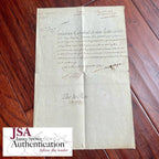 LOUIS XVI * JSA LOA * Beheaded King Signed Excessive Spending Document Autograph