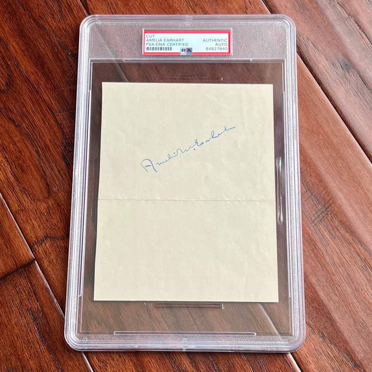 AMELIA EARHART * PSA/DNA * AUTOGRAPH Full Signature Photo SIGNED *Trans-Atlantic