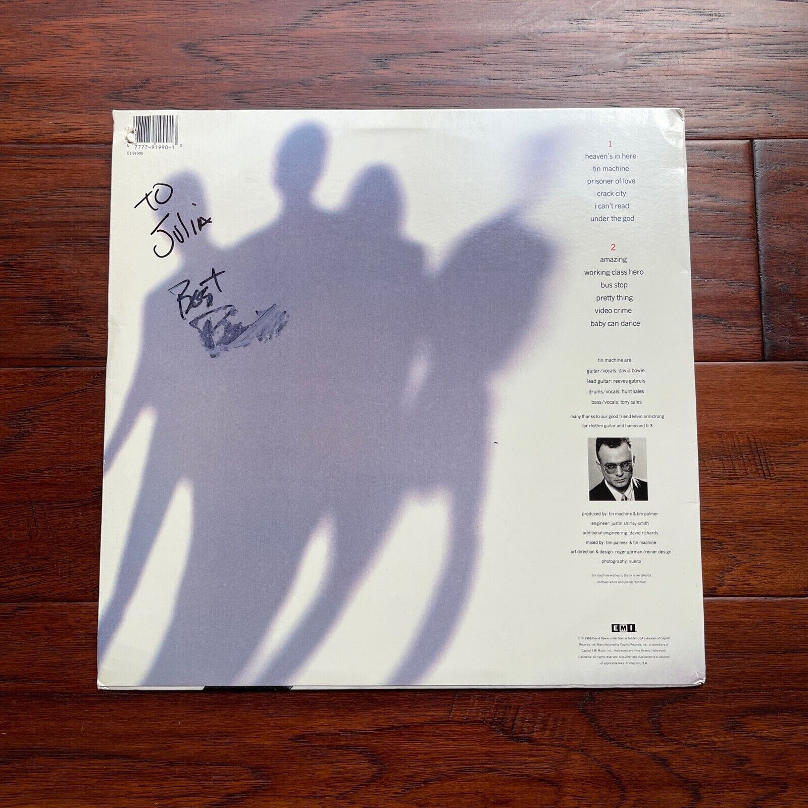 DAVID BOWIE * PSA/DNA * Signed TIN MACHINE LP Autograph Album Record