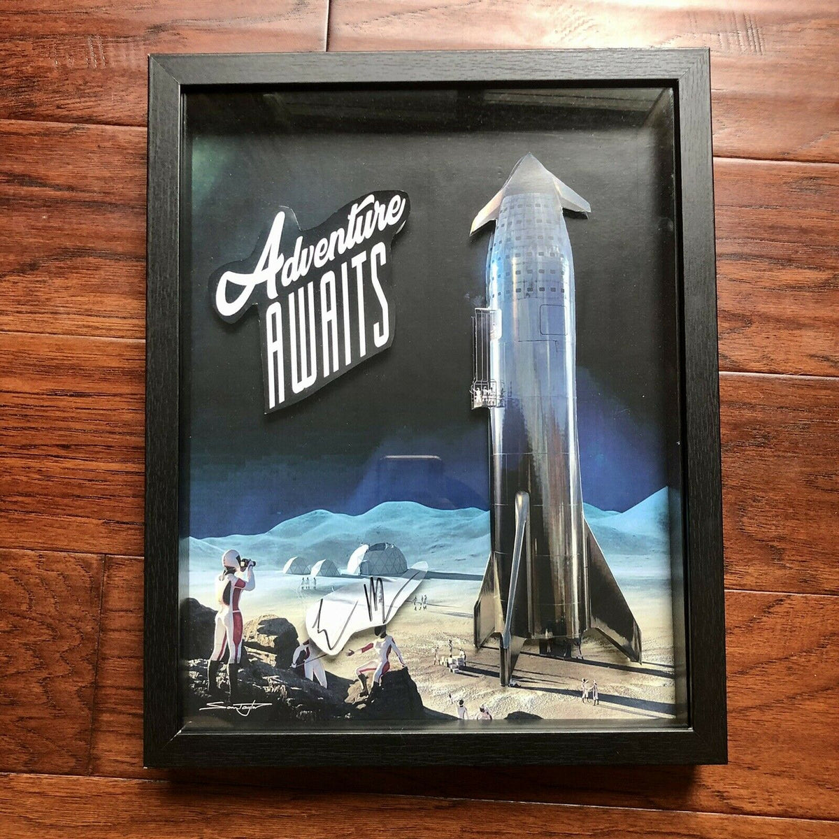 ELON MUSK * JSA LOA * Autograph 11x14 3D Signed Shadow Box Photo * Tesla