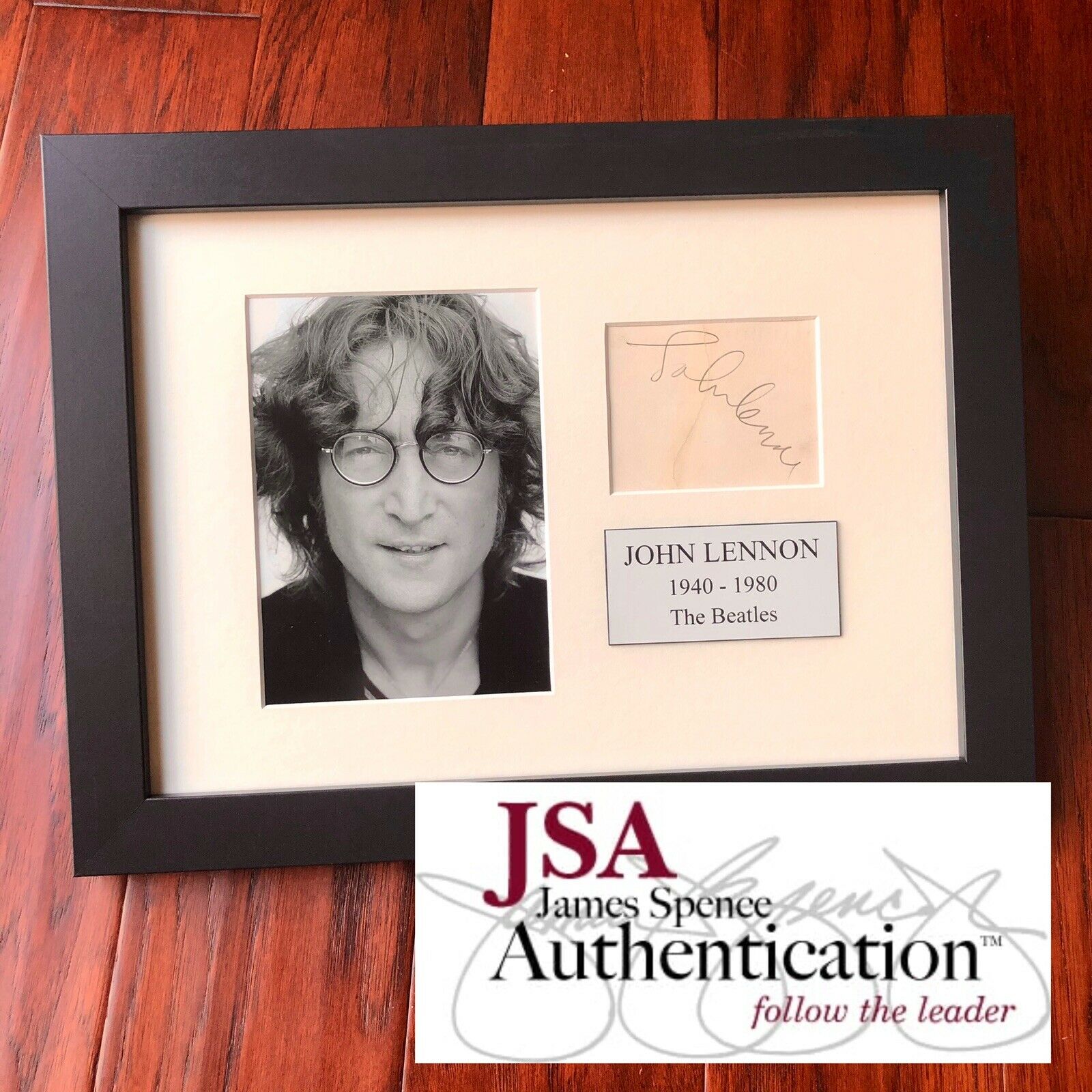 JOHN LENNON * JSA LOA * Autograph 1960’s Card Signature Signed * The Beatles
