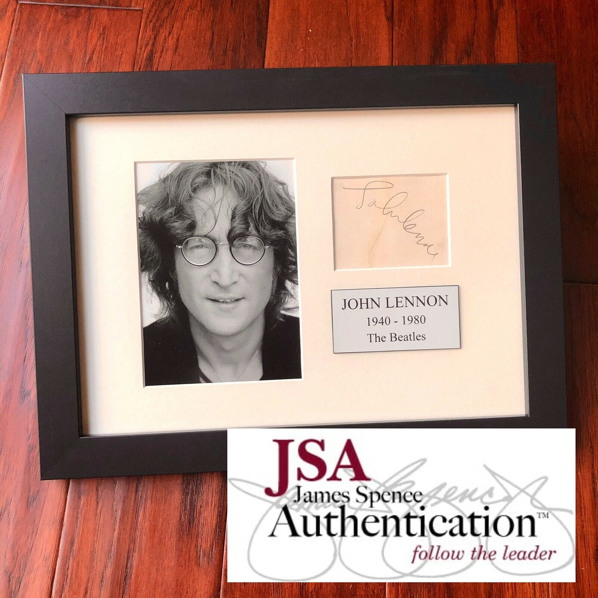 JOHN LENNON * JSA LOA * Autograph 1960’s Card Signature Signed * The Beatles