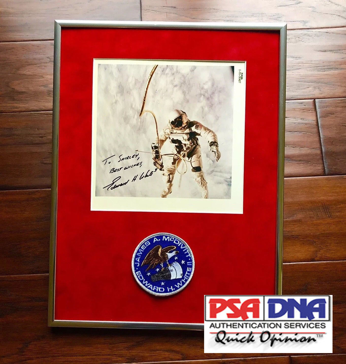 EDWARD H WHITE * PSA/DNA & Zarelli LOA * Signed Gemini IV Black Number Autograph