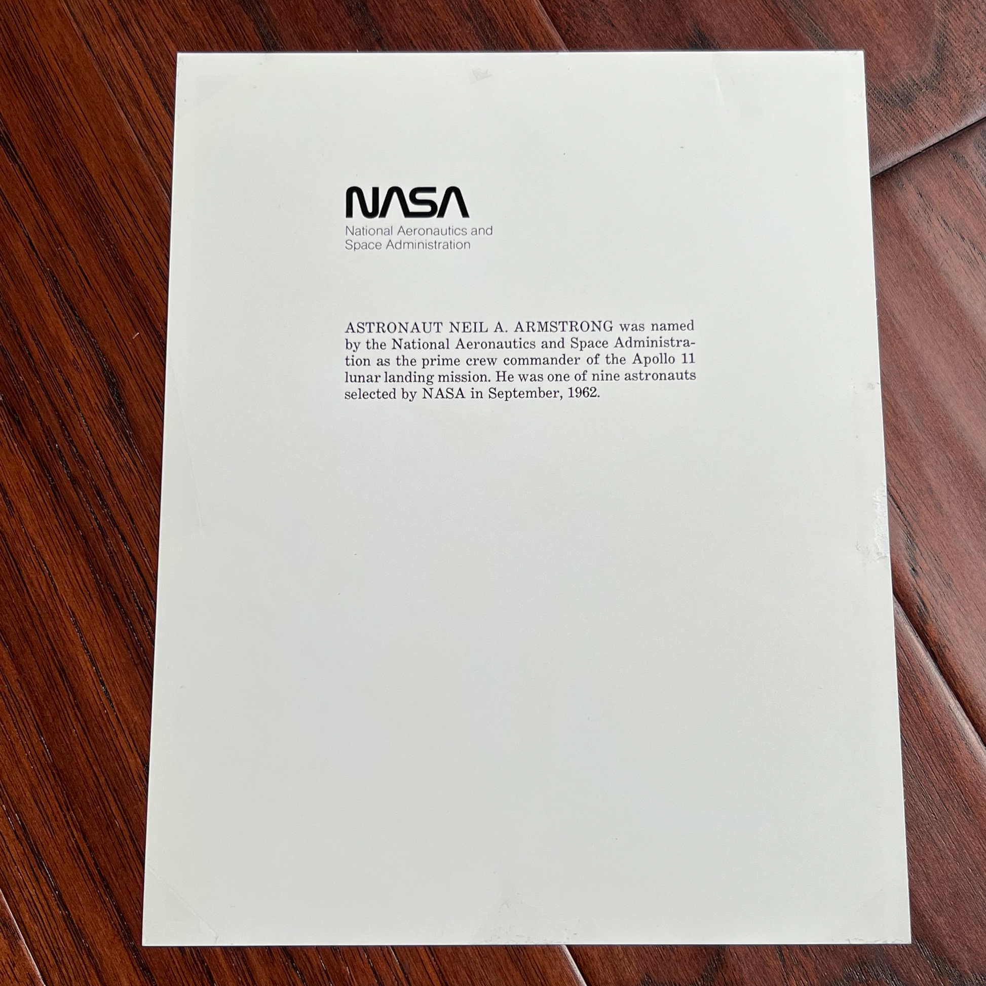 NEIL ARMSTRONG * JSA * Bold Signed NASA White Space Suit Photo Autograph