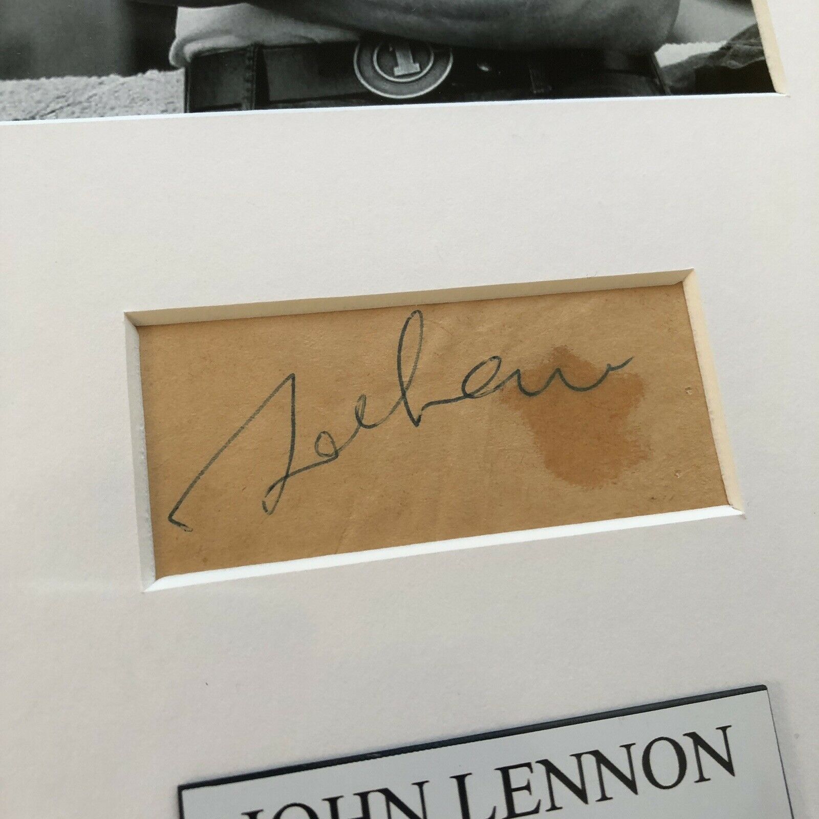 JOHN LENNON * BAS Beckett LOA * Autograph BED-IN Signature Signed * The Beatles