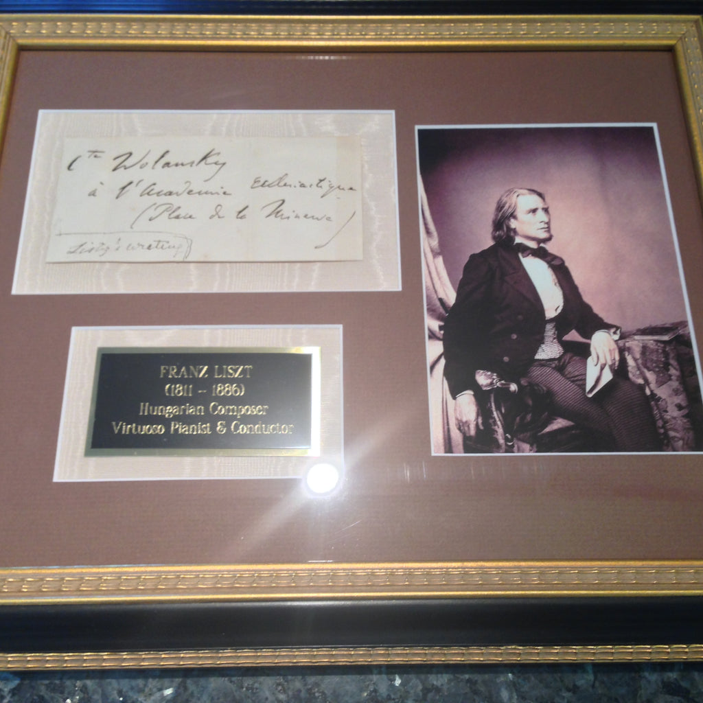 FRANZ LISZT Handwritten Autograph Envelope AUTHENTIC * RARE! * composer