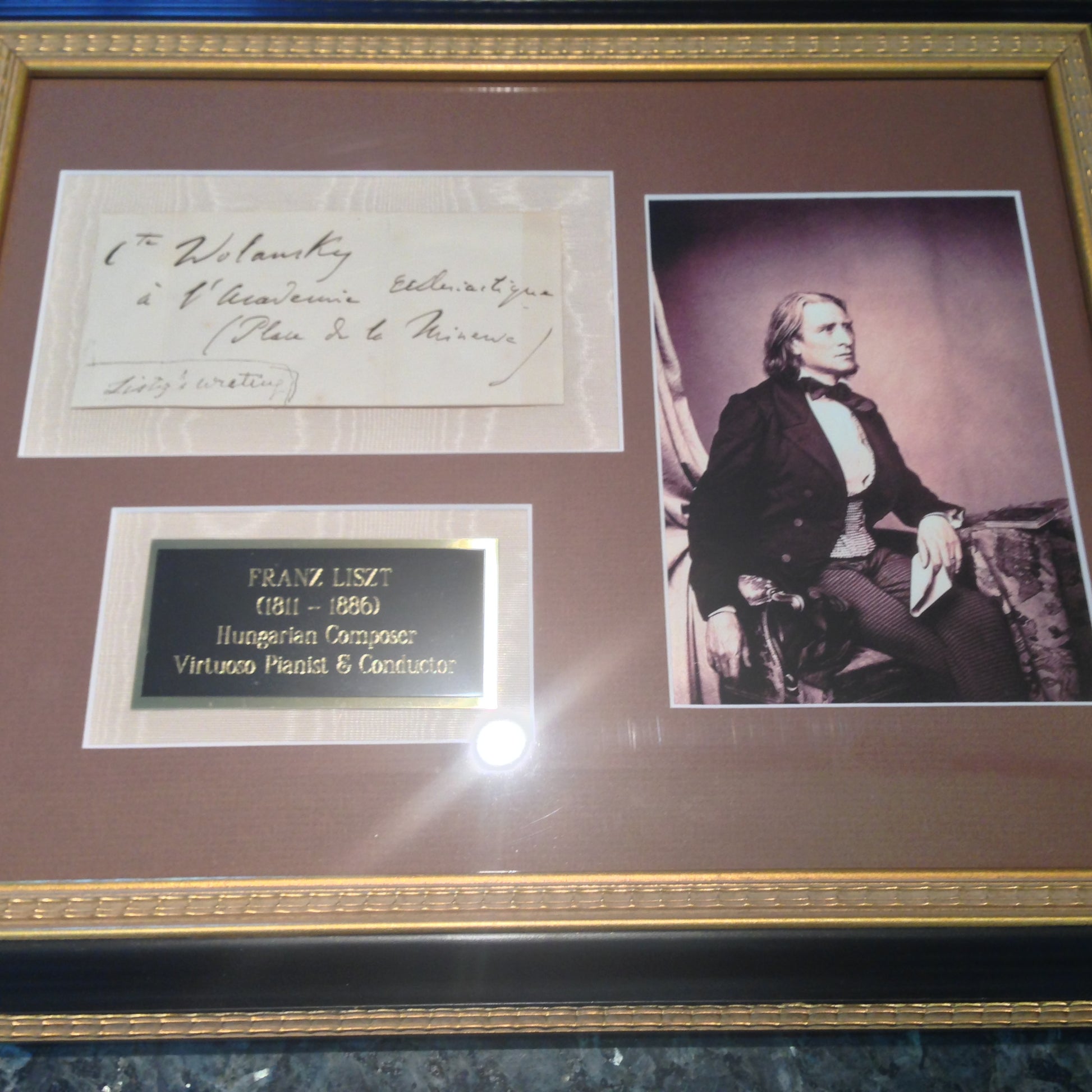FRANZ LISZT Handwritten Autograph Envelope AUTHENTIC * RARE! * composer