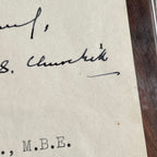 WINSTON S. CHURCHILL * PSA/DNA * Prime Minister Autograph Letter Signed *