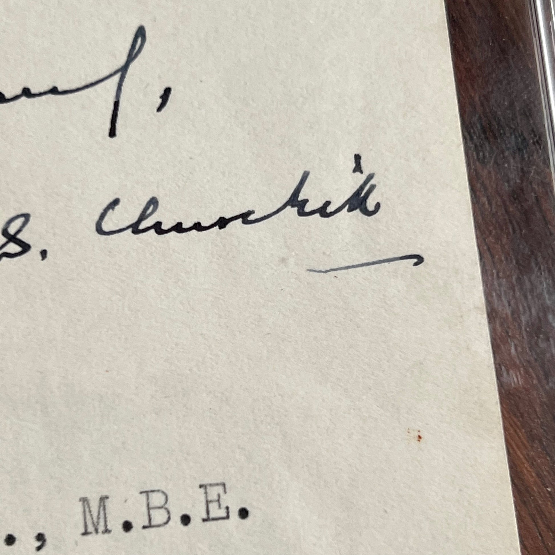 WINSTON S. CHURCHILL * PSA/DNA * Prime Minister Autograph Letter Signed *