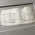 AARON BURR * JSA LOA * Autograph 2x Signed Check Dueled Alexander Hamilton