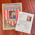 RICHARD NIXON * JSA * Autograph Presidential Campaign Poster Signed * 1968