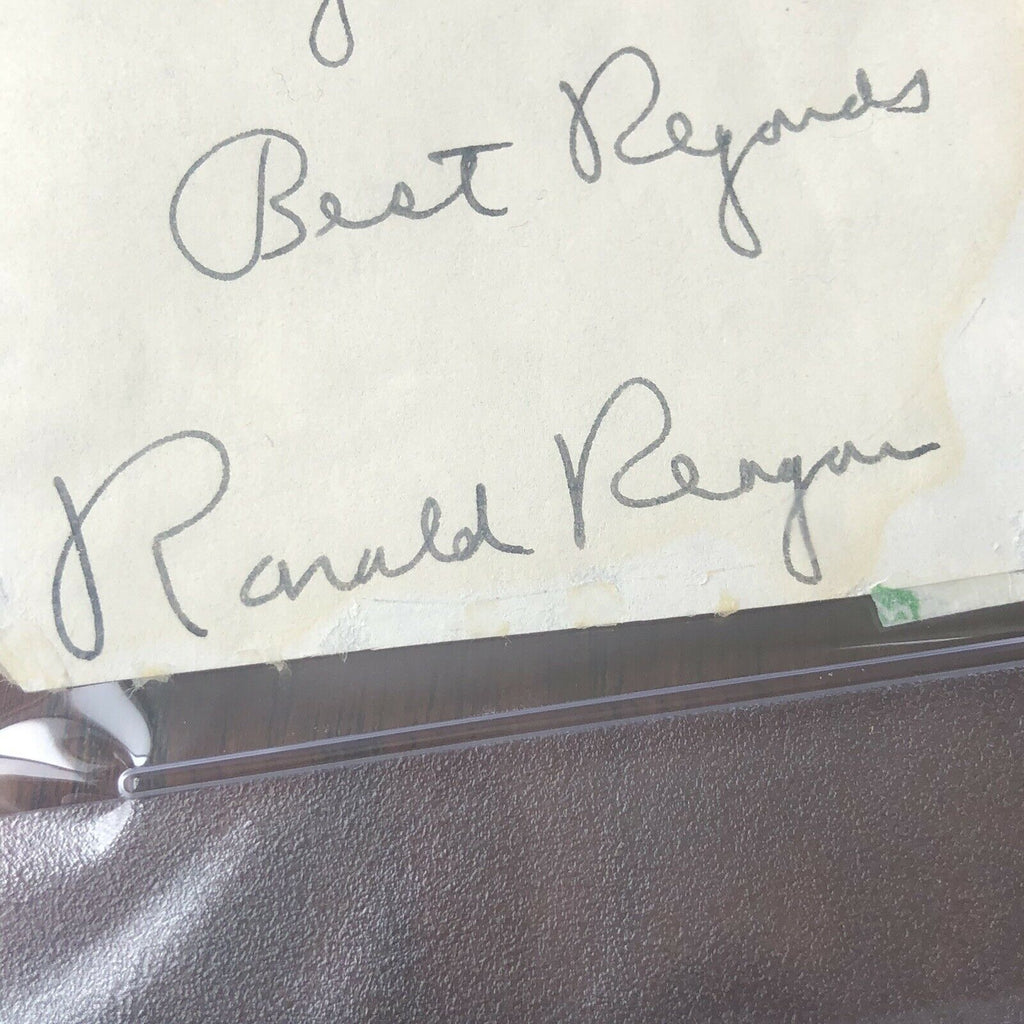 RONALD REAGAN * PSA/DNA Slab * Handwritten Autograph Note Letter Signed *