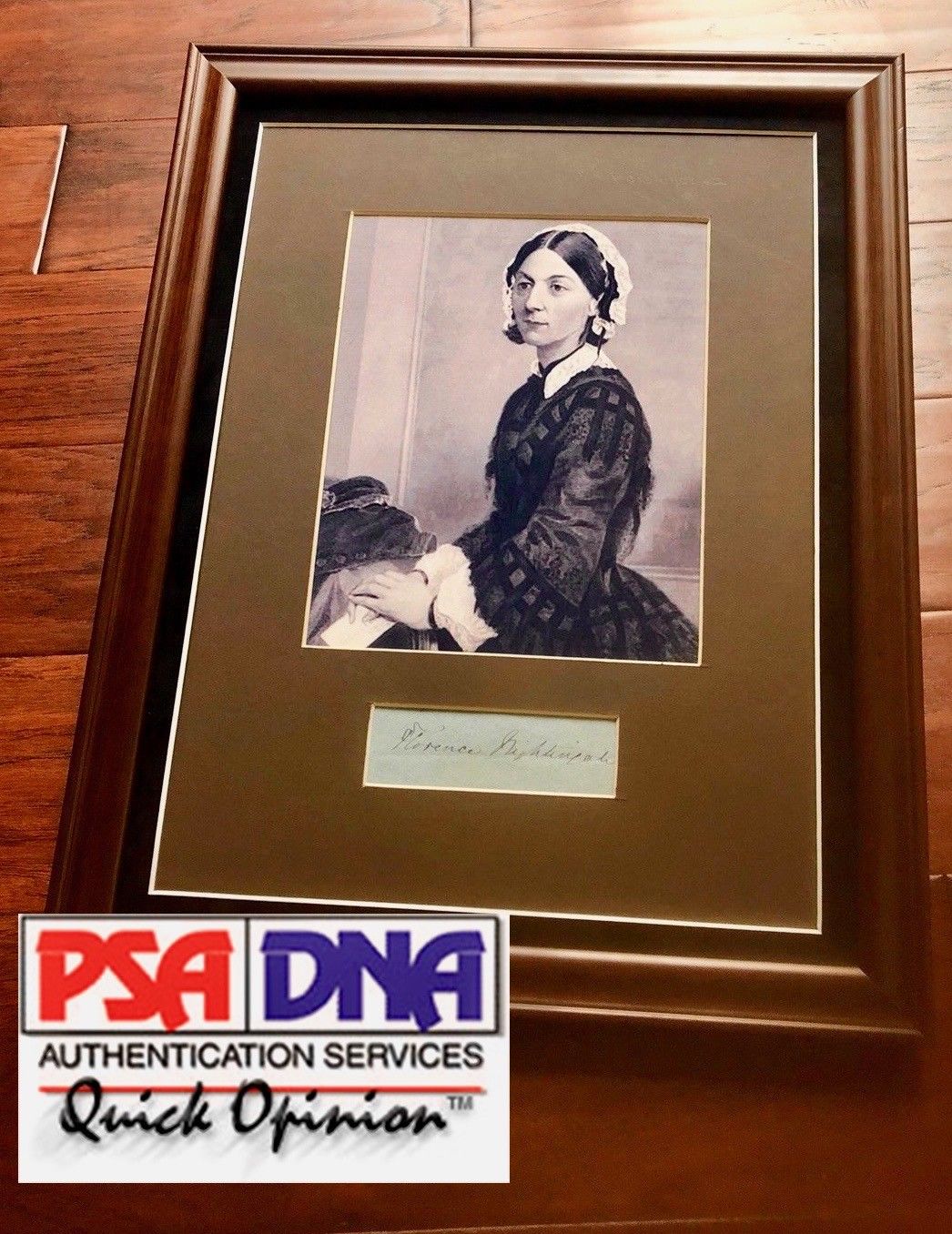 FLORENCE NIGHTINGALE * Desirable HAND SIGNED Cut Autograph * Crimean War Nurse