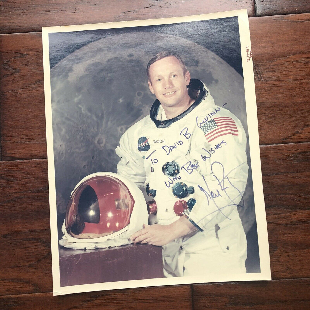 NEIL ARMSTRONG * Zarelli LOA * Autograph Red Number WSS Litho * Apollo 11 Signed