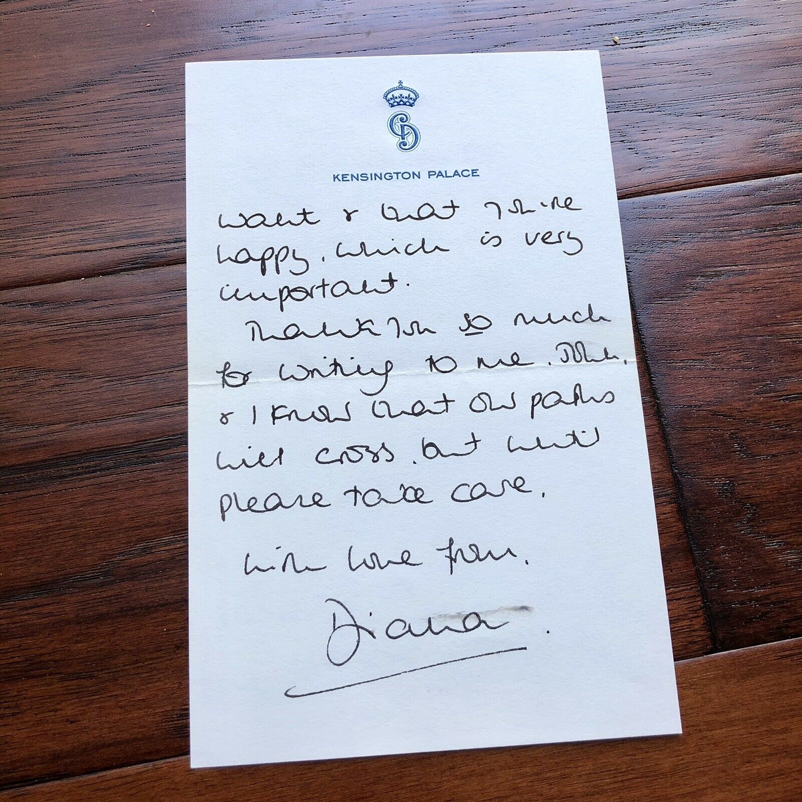 PRINCESS DIANA * BAS Beckett *Autograph Handwritten 3 Page Letter Signed *