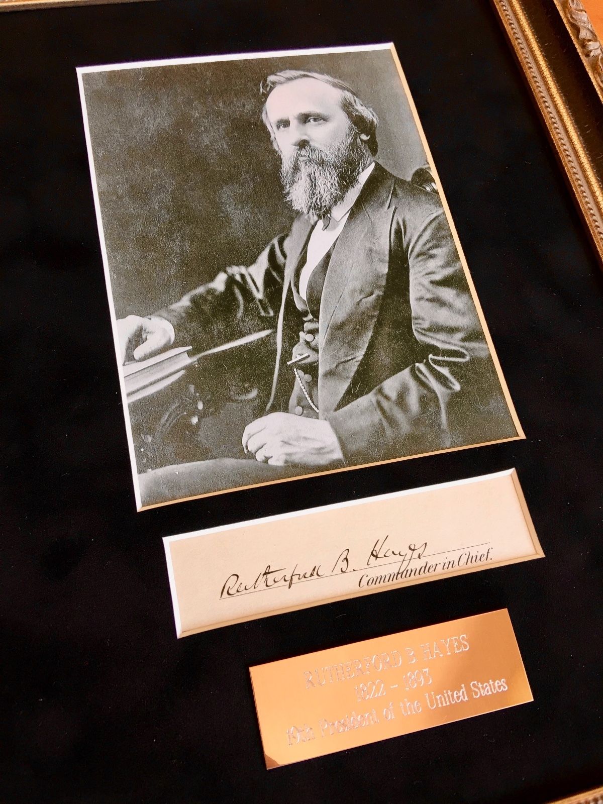 RUTHERFORD B. HAYES * Scarce Full Autograph Signed ** as PRESIDENT **