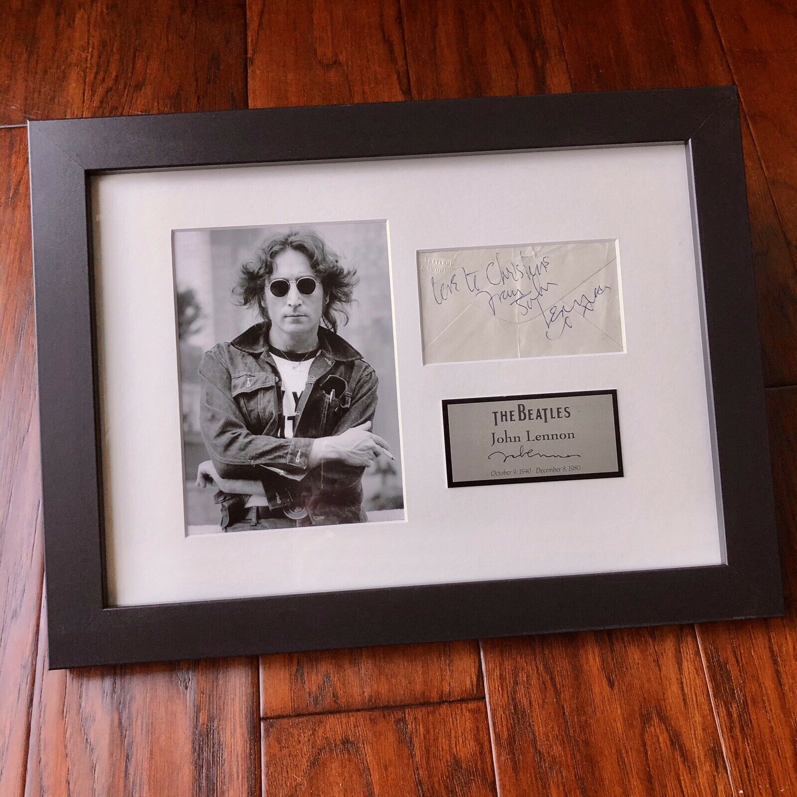 JOHN LENNON * JSA LOA * Autograph 1963 Envelope Signature Signed * The Beatles