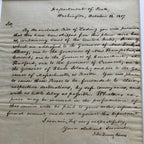 JOHN QUINCY ADAMS * BECKETT BAS * Autograph "United States Laws" Letter Signed *