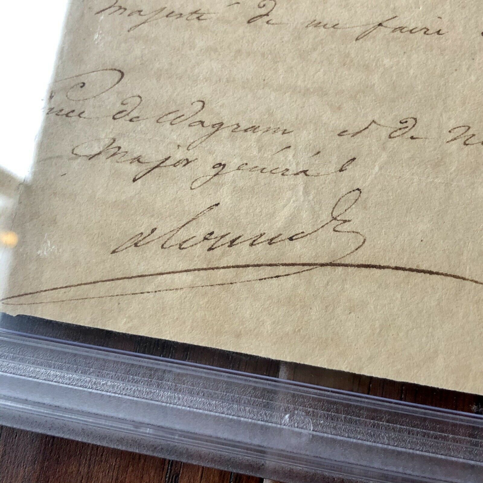 Napoleon Bonaparte * PSA/DNA Slabbed * Encapsulated Autograph Signed Document *