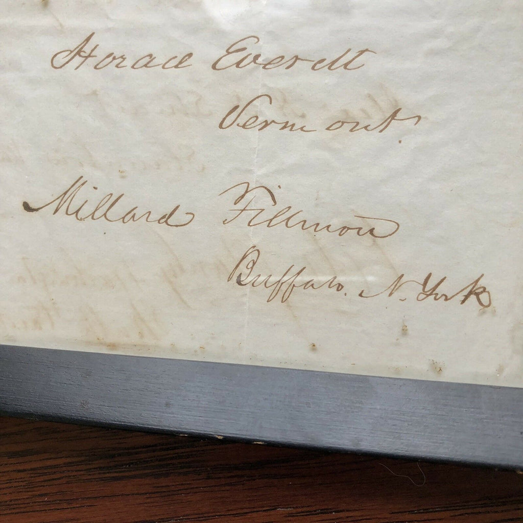 JOHN QUINCY ADAMS & MILLARD FILLMORE + Others * Hand Signed Autograph Pages *