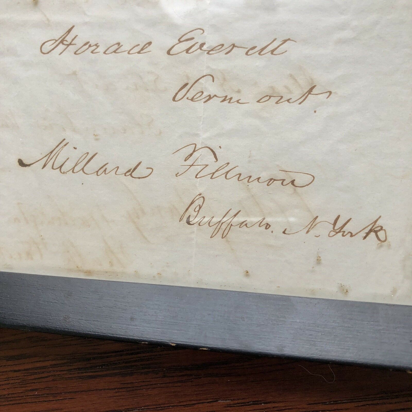 JOHN QUINCY ADAMS & MILLARD FILLMORE + Others * Hand Signed Autograph Pages *