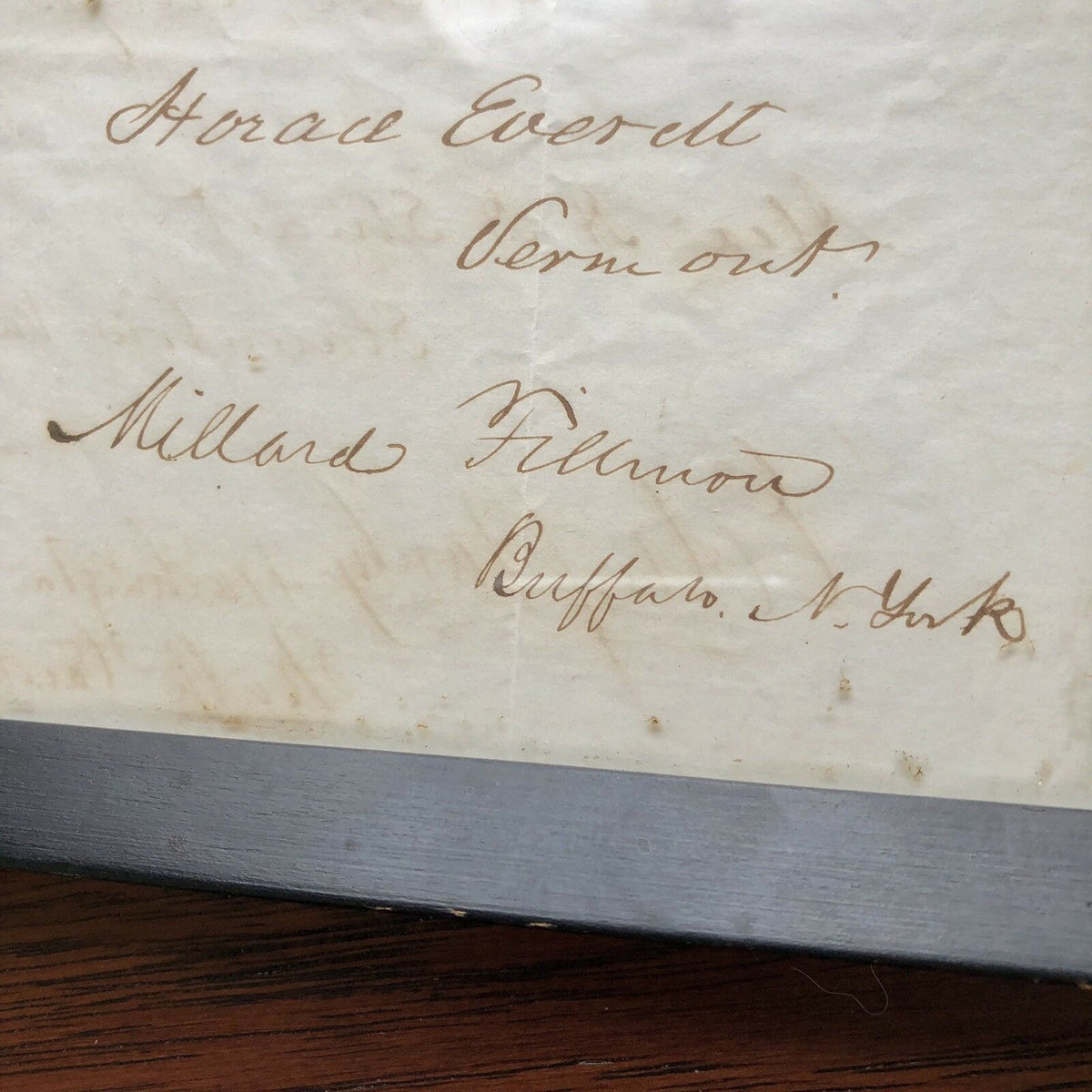 JOHN QUINCY ADAMS & MILLARD FILLMORE + Others * Hand Signed Autograph Pages *