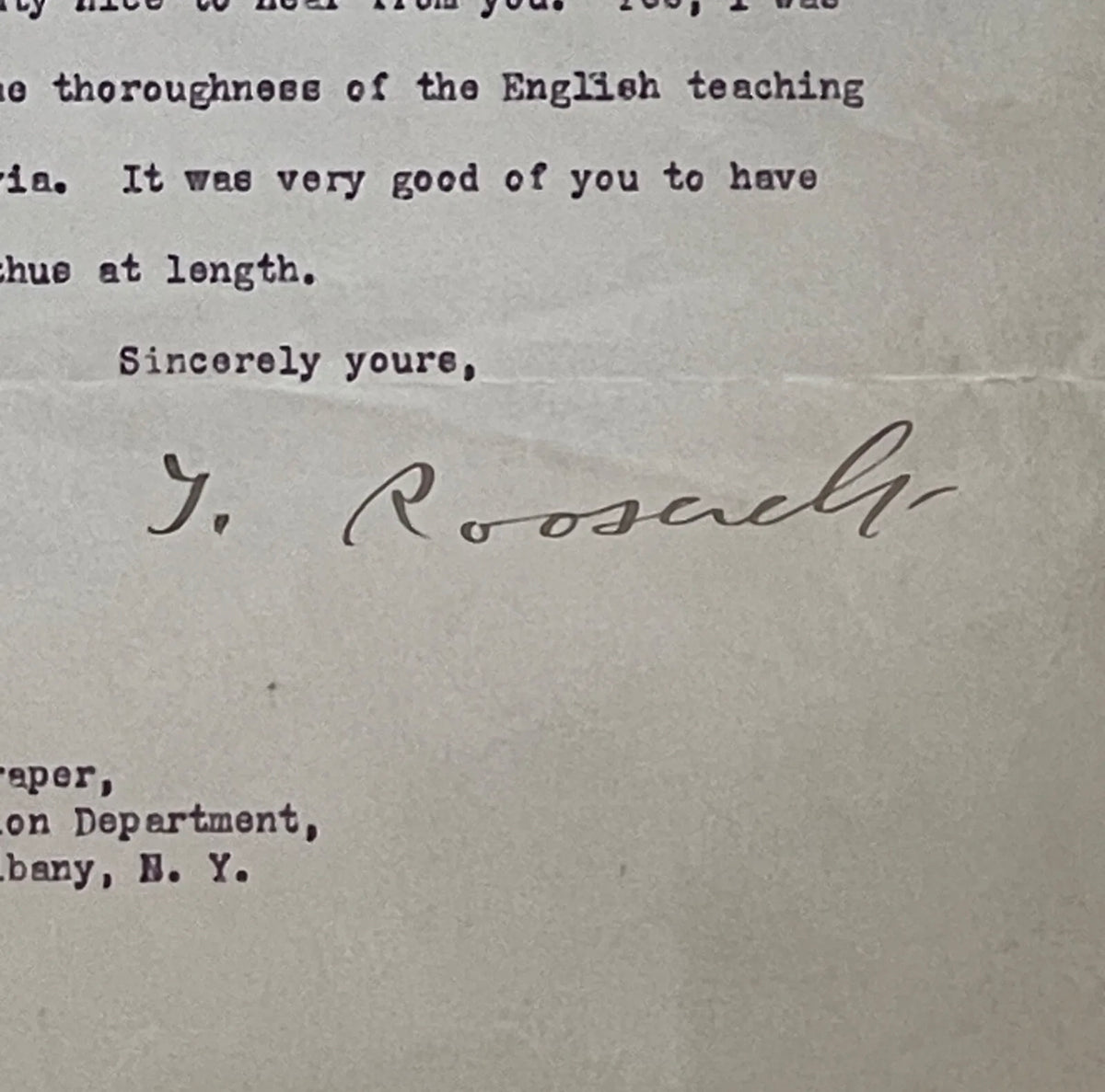 THEODORE ROOSEVELT * PSA/DNA Slabbed * OUTLOOK Autograph Letter Signed