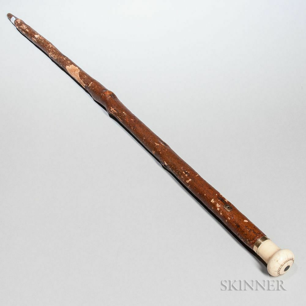 GEORGE WASHINGTON * Cane Crafted From a Mount Vernon Tree Planted By Washington