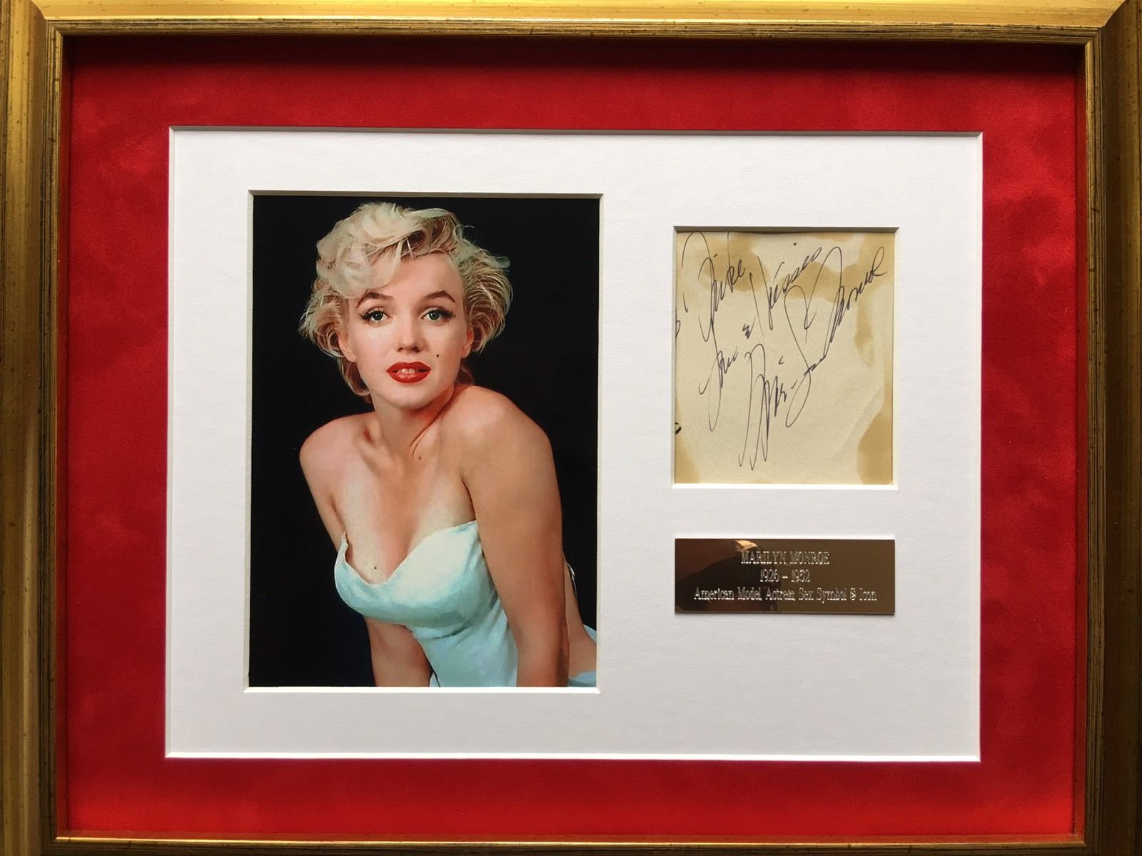 MARILYN MONROE * JSA COA * Scarce Authentic AUTOGRAPH note SIGNED