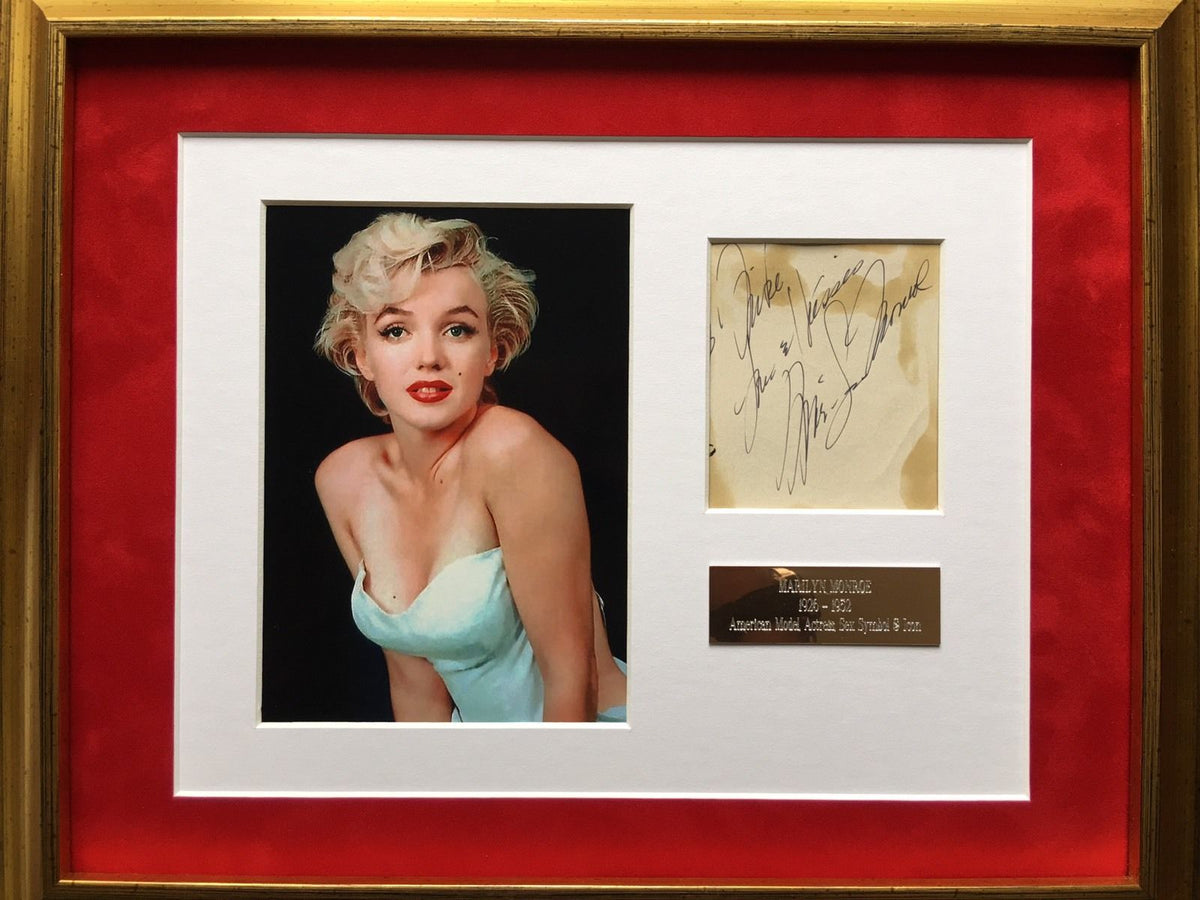 MARILYN MONROE * JSA COA * Scarce Authentic AUTOGRAPH note SIGNED